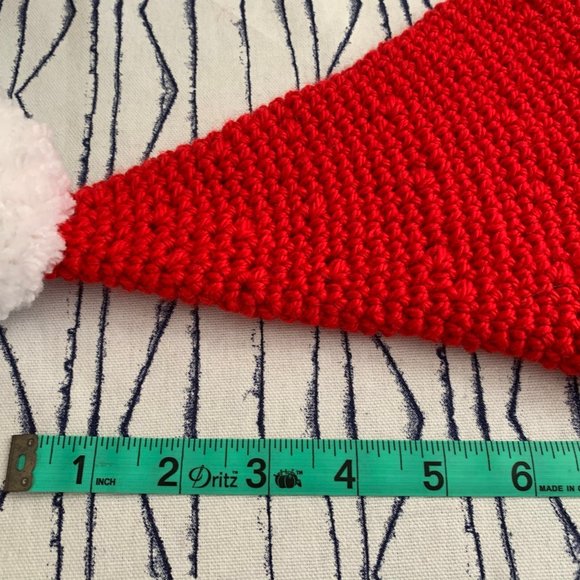 ⭐️Hand Crocheted Children's Christmas Santa Beanie - Picture 11 of 12